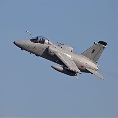 Italian Air Force AMX aircraft taking off Poster Print by Timm ZiegenthalerStocktrek Images (17 x 11)