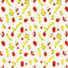 Patch of vintage wallpaper of bananas pears peaches cherries and apples Poster Print by unknown (24 x 36) view 1