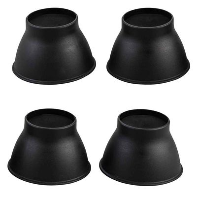 NRS Healthcare P11709 Elephant Foot Furniture Risers Set of 4 9 cm Height Black
