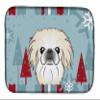 Caroline's Treasures BB1717DDM Winter Holiday Pekingese Dish Drying Mat Absorbent Dish Drying Mat Pad for Kitchen Counter Dish Drainer Mat for Countertop, 14 x 21", Multicolor view 1