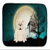 Caroline's Treasures BB2313DDM Halloween Scary English Bulldog White Dish Drying Mat Absorbent Dish Drying Mat Pad for Kitchen Counter Dish Drainer Mat for Countertop, 14 x 21", Multicolor view 1