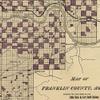 16" x 24" 1893 Map of Franklin County Arkansas Showing Little Rock & Fort Smith Railway view 2