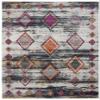 SAFAVIEH Area Rug 8x10 - Adirondack Collection - Large - Light Grey & Red, Moroccan Boho Design, Non-Shedding & Easy Cleaning, Ideal for Living Room, Bedroom, Office, Dining Space (ADR205F) view 3