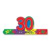 Beistle S66208-30AZ12 Look Who's30" Headbands 12 Piece, Adjustable, Multicolored view 2