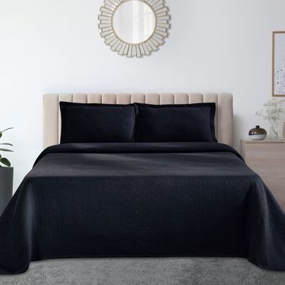 BNM Luxurious Textured Cotton Woven Jacquard Matelasse Premium Quality Bedspread Set, Oversized Bedding, Embossed Cotton Fabric, Soft, Durable, Medium Weight, Basketweave, Twin Size, Assorted colors