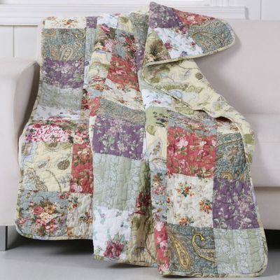 BLACK FOREST DECOR Floral Meadows Throw