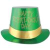 Beistle 12 Piece Glittered St Patrick's Day Top Hats - Leprechaun Theme Party Supplies,Green/Gold view 2