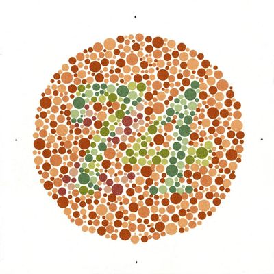 Ishihara Color Blindness Test Poster Print by Science Source (24 x 24)