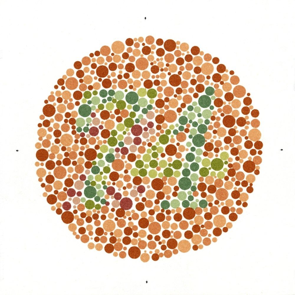 Ishihara Color Blindness Test Poster Print by Science Source (24 x 24)