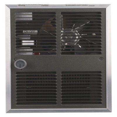 Markel Products Electric Wall Heater, Recessed or Surface, 120VAC, Watts 1500/750