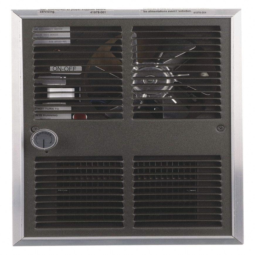 Markel Products Electric Wall Heater, Recessed or Surface, 120VAC, Watts 1500/750