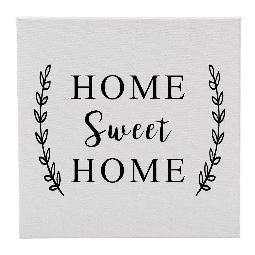 Creative Gifts International CANVAS 12X12 HOME SWEET HOME (WHEAT)