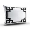 SALLEING Custom Pretty Cute Black and White Greek Key Border Decorative Pillowcase Pillowslip Throw Pillow Case Cover Zippered One Side Printed 12x24 Inches view 2