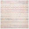 SAFAVIEH Area Rug 8x10 - Madison Collection - Large - Ivory & Fuchsia, Moroccan Boho Distressed Design, Non-Shedding & Easy Cleaning, Ideal for Living Room, Bedroom, Office, Dining Space (MAD798A) view 3