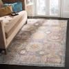 SAFAVIEH Illusion Collection Accent Rug - 3' x 5', Blue & Beige, Vintage Distressed Viscose Design, Ideal for High Traffic Areas in Entryway, Living Room, Bedroom (ILL712M) view 1