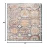 SAFAVIEH Illusion Collection Accent Rug - 3' x 5', Blue & Beige, Vintage Distressed Viscose Design, Ideal for High Traffic Areas in Entryway, Living Room, Bedroom (ILL712M) view 2