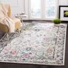 SAFAVIEH Area Rug 8x10 - Madison Collection - Large - Light Grey & Fuchsia, Oriental Boho Chic Distressed Design, Non-Shedding & Easy Cleaning, Ideal for Living Room, Bedroom, Dining Space (MAD923R) view 1