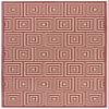 SAFAVIEH Washable Rug Outdoor Linden Collection - 4' x 6', Red & Cream, Non-Shedding & Easy to Clean, Ideal for Patio, Backyard, Mudroom (LND173Q) view 2