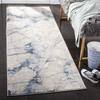 SAFAVIEH Meadow Collection 2'7" x 8' NavyIvory MDW180N Modern Abstract Runner Rug view 1
