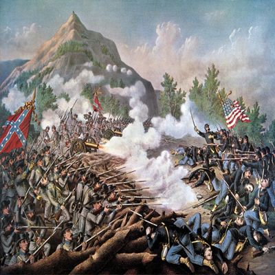 Kennesaw Mountain 1864 Nbattle Of Kennesaw Mountain Georgia 27 June 1864 Lithograph 1891 By Kurz & Allison Poster Print by (18 x 24)