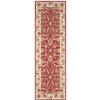 SAFAVIEH Easy Care Collection Accent Rug - 2' x 3', Red & Ivory, Hand-Hooked Oriental, Non-Shedding & Easy Care, Ideal for High Traffic Areas in Entryway, Living Room, Bedroom (EZC101C) view 1
