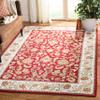 SAFAVIEH Easy Care Collection Accent Rug - 2' x 3', Red & Ivory, Hand-Hooked Oriental, Non-Shedding & Easy Care, Ideal for High Traffic Areas in Entryway, Living Room, Bedroom (EZC101C) view 4
