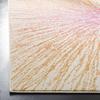 SAFAVIEH Evoke Collection 5'1" x 7'6" Fuchsia/Cream EVK228R Abstract Burst Non-Shedding Living Room Bedroom Area Rug view 4