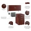 Bush Business Furniture Office in an Hour Storage Cabinet with Accessories in Hansen Cherry view 4