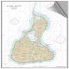Maptech Block Island, RI Decorative Topographic Chart, Full Color, Smooth Finish, 24 x 34 inches view 1