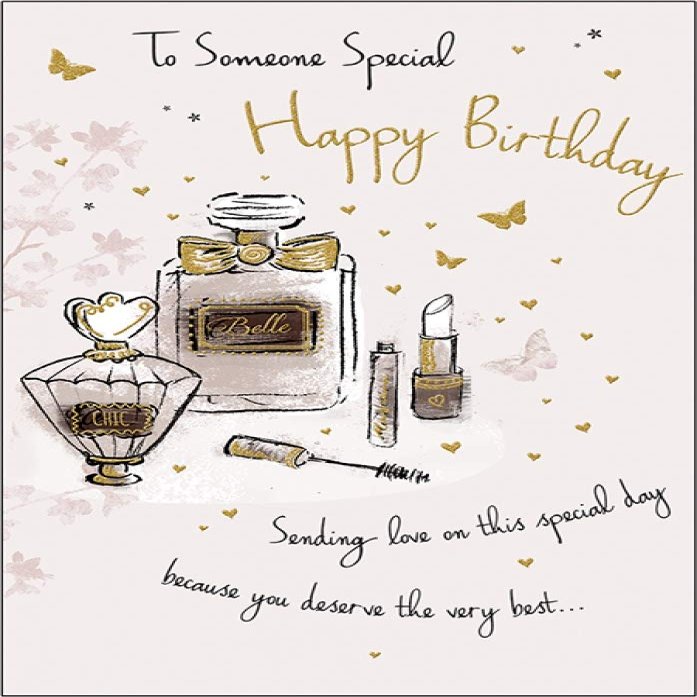 Gorgeous Glitter Coated to Someone Special Birthday Greeting Card