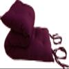 D&D Futon Furniture Traditional Japanese Floor Futon Mattress, Shiki Futon Filled with Cotton, Foam, Polyester Fiber (Burgundy, 3 x 30 x 80 (in)) view 2