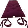 D&D Futon Furniture Traditional Japanese Floor Futon Mattress, Shiki Futon Filled with Cotton, Foam, Polyester Fiber (Burgundy, 3 x 30 x 80 (in)) view 3