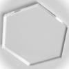 Clear Acrylic Laser Cut Hexagon Sheet, Hexagon Place Cards for Table Numbers, Guest Name, Food Signs and Special Event Decoration and DIY Accessory (3.0") view 4