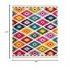 SAFAVIEH Area Rug 8x10 - Fiesta Shag Collection - Large - Cream & Multi, Modern Design, Non-Shedding & Easy Cleaning, Ideal for Living Room, Bedroom, Dining Space (FSG374A) view 2