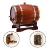 5 Liter Whiskey Barrel Dispenser Whiskey Barrel Dispenser for Serving Table Home Accent Display Storage of Spirits, Liquors, Whiskey (Chocolate) view 2