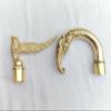 PIRU Vintage Brass Walking Stick Designer Handles Combo Eagle and Elephant Head view 3