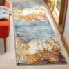 SAFAVIEH Glacier Collection Runner Rug - 2'3" x 10', Blue & Multi, Modern Abstract Design, Non-Shedding & Easy Care, Ideal for High Traffic Areas in Living Room, Bedroom (GLA125B) view 3