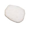 1PC) 3.5'' Natural Crystal Quartz Slice Gemstone Golden Plated Coasters Wedding Party Home Decoration,Cup Mat,Dessert plate,Irregular Rose Quartz 1PC (WHITE) view 1