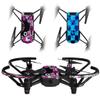 Skin Decal Wrap 2 Pack Compatible with DJI Ryze Tello Pink Star Splatter Drone NOT Included view 1