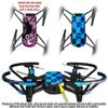 Skin Decal Wrap 2 Pack Compatible with DJI Ryze Tello Pink Star Splatter Drone NOT Included view 2