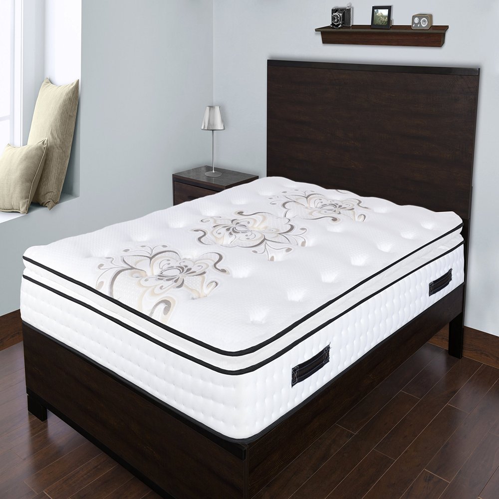 Spectra Orthopedic Mattress Premium 12.5 Inch Medium Plush Memory Foam & Gel Quilted-top Pocketed Coil Mattress Foam