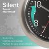Equity 11 in. Brushed Titanium Silent Quartz Wall Clock view 3