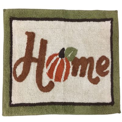 Autumn Rug with Harvest Home Sentiments 20x30 Cotton Bath Mat
