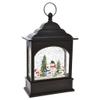 RAZ Imports Snowman Caroler Lighted Water Lantern 11 Inch Lighted Christmas Snow Globe with Swirling Glitter view 1