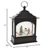 RAZ Imports Snowman Caroler Lighted Water Lantern 11 Inch Lighted Christmas Snow Globe with Swirling Glitter view 2
