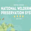 US National Wilderness Preservation System Map 24x36 Poster (Green & Aqua) view 4