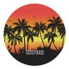 RNK Shops Personalized Tropical Sunset Round Decal - Medium view 1