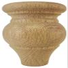 Highland Manor Wood Products Crenshaw Bun Foot - 4 1/2" Tall x 3 3/8" Wide (Red Oak) (Set of 4) view 2