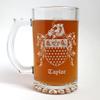 Taylor Irish Family Coat of Arms 27oz Beer Stein - Personalized Heraldic Engraving view 2