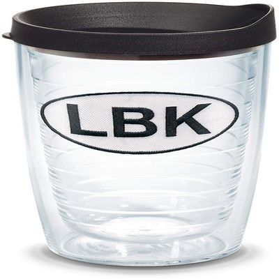 Tervis 1176874 Florida - Longboat Key Oval Insulated Tumbler with Emblem and Black Lid 16oz, Clear